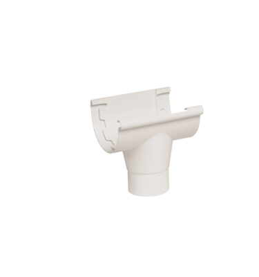 Úttak fyrir niðurfallsrör hvítt