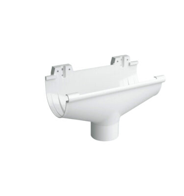 Úttak fyrir niðurfallsrör með þenslu hvítt