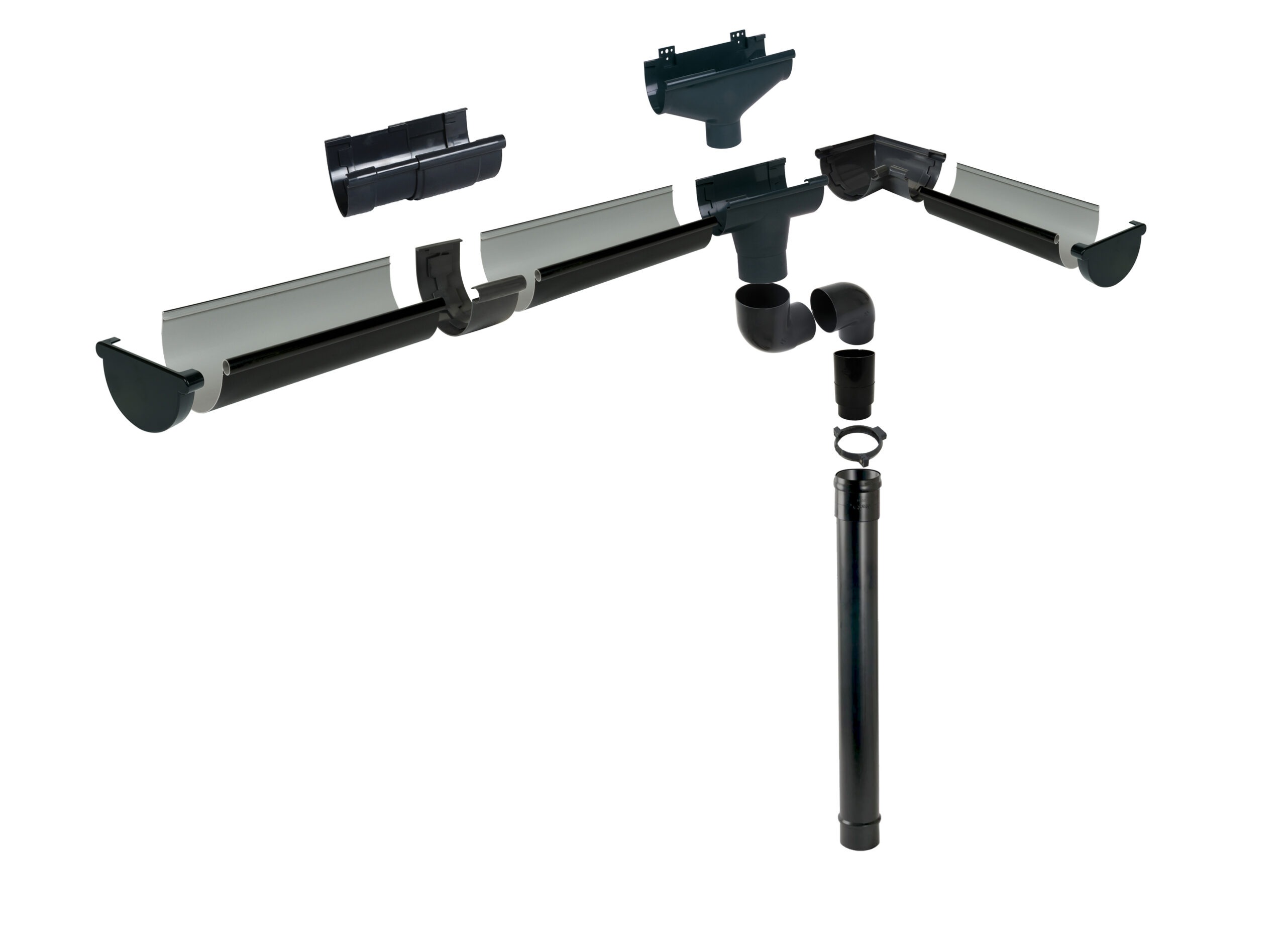 Niðurfallsrör svart - Image 2