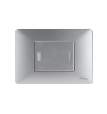 Hnappur Caiman Matt króm