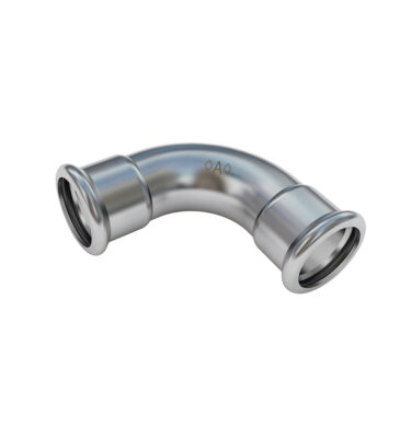 Hálfhné 45° ryðfrítt